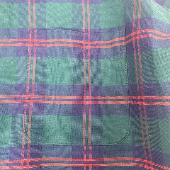 L.L Bean Button Down Shirt Mens SZ 16-33 Striped Long Sleeve  Cotton Made in USA - Picture 8 of 11